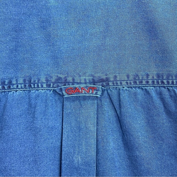 Salty Dog Gant button down men’s shirt in authentic indigo - Picture 13 of 15